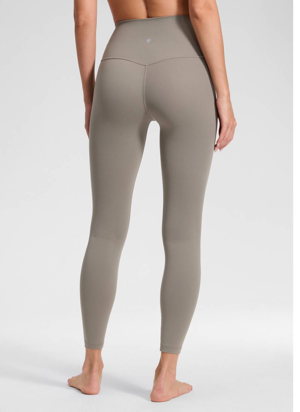 CRZ YOGA Women's Butterluxe Yoga High Rise No Front Seam Legging 25'' Warm Ash Grey @model_info:Anna