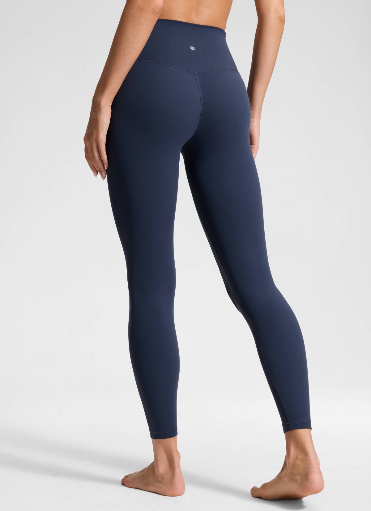 CRZ YOGA Women's Butterluxe Yoga High Rise No Front Seam Legging 25'' Club Blue @model_info:Anna