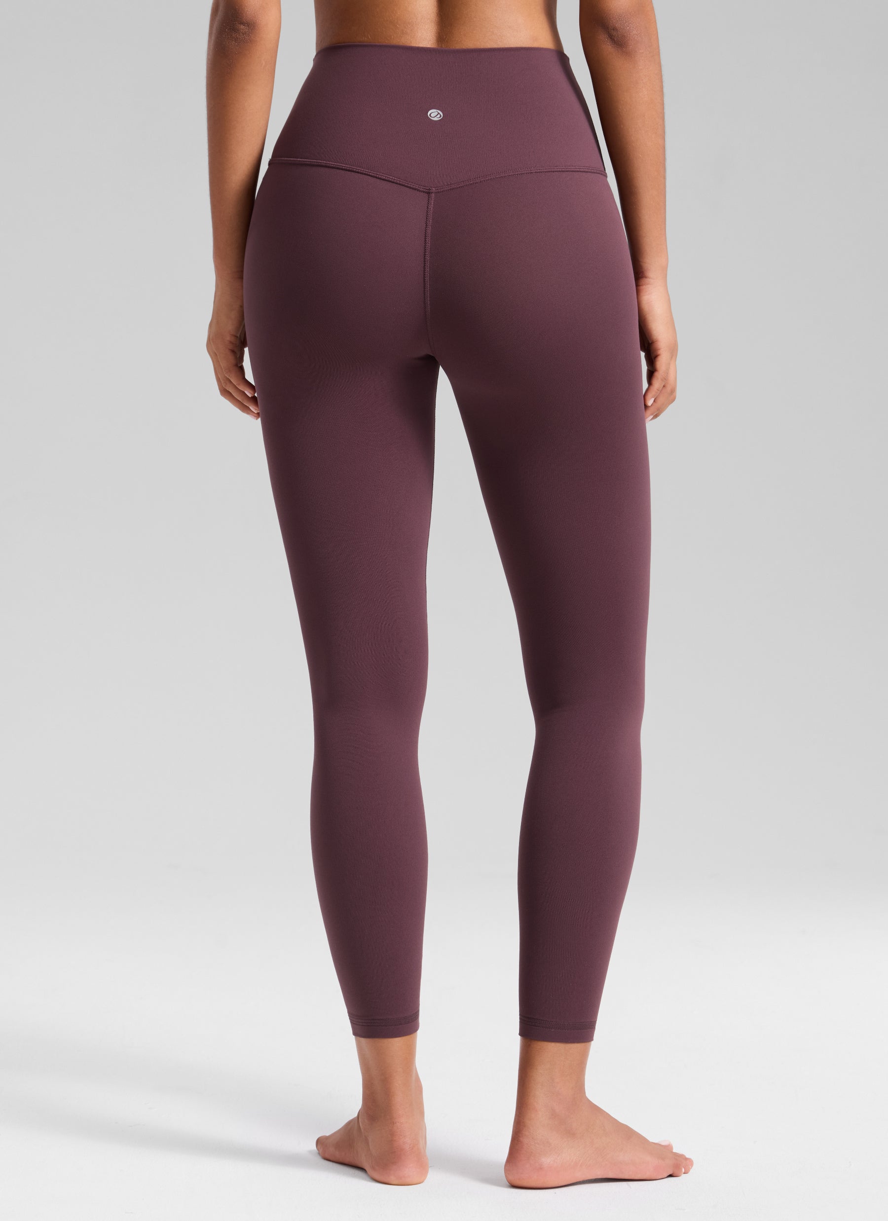 CRZ YOGA Women's Butterluxe Yoga High Rise No Front Seam Legging 25'' Plumbrown