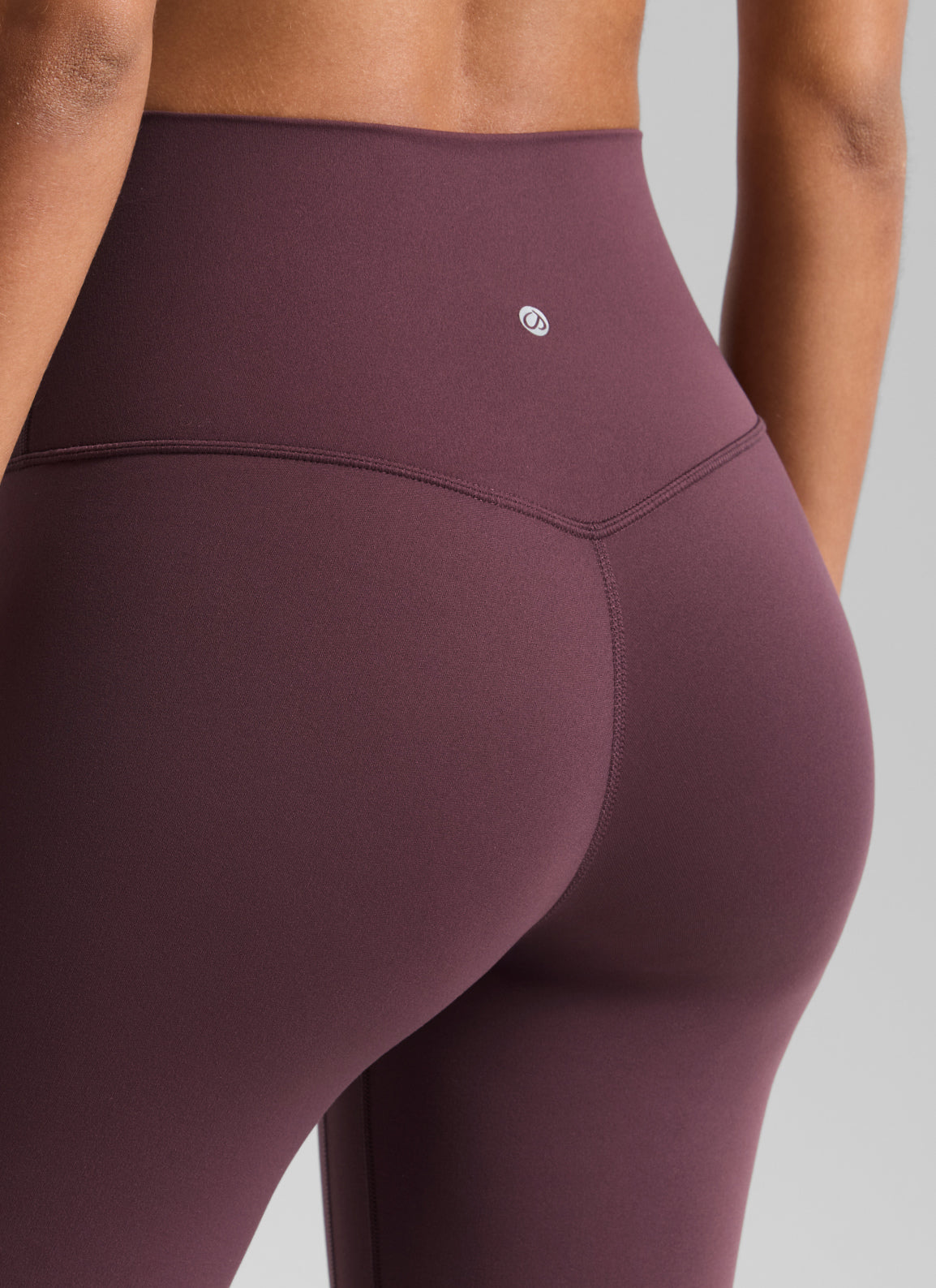 CRZ YOGA Women's Butterluxe Yoga High Rise No Front Seam Legging 25'' Plumbrown @model_info:T