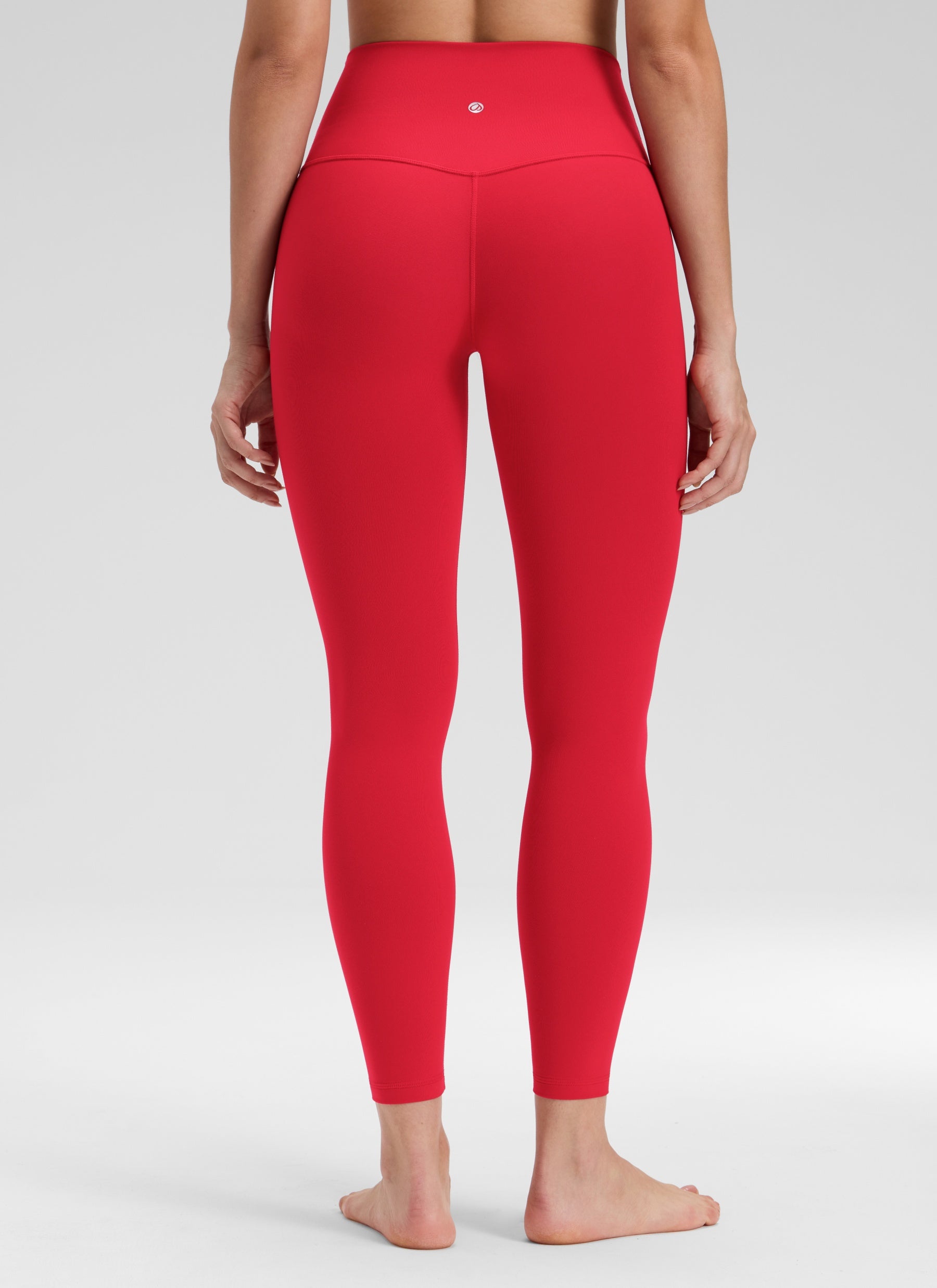 CRZ YOGA Women's Butterluxe Yoga High Rise No Front Seam Legging 25'' Lipstick Red @model_info:Bruna