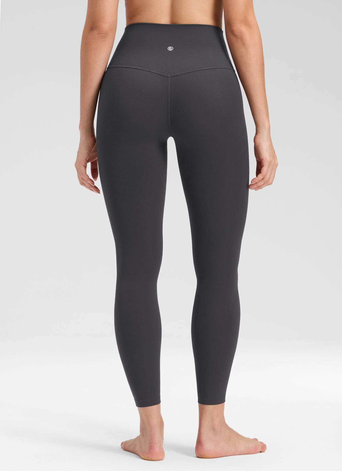 CRZ YOGA Women's Butterluxe Yoga High Rise No Front Seam Legging 25'' Mysterious Grey @model_info:Bruna