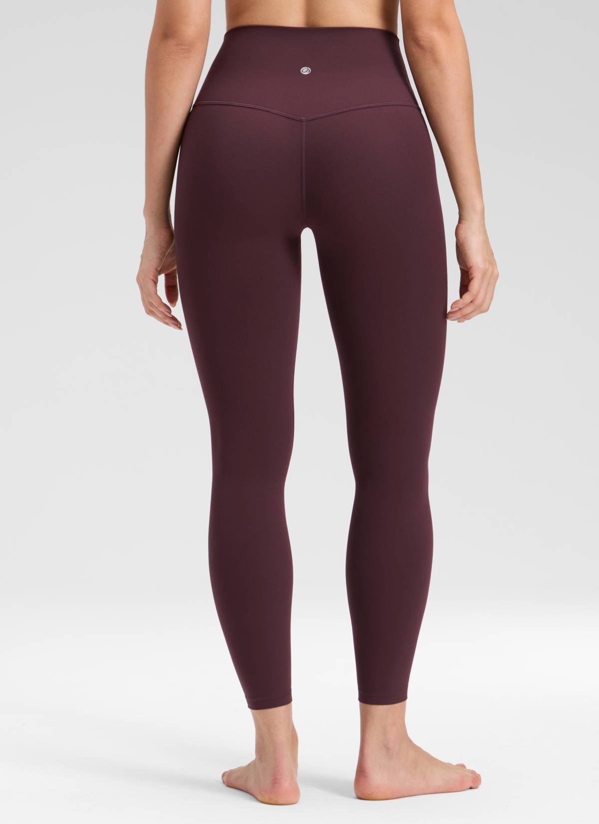CRZ YOGA Women's Butterluxe Yoga High Rise No Front Seam Legging 25'' Ripe Plum @model_info:Bruna