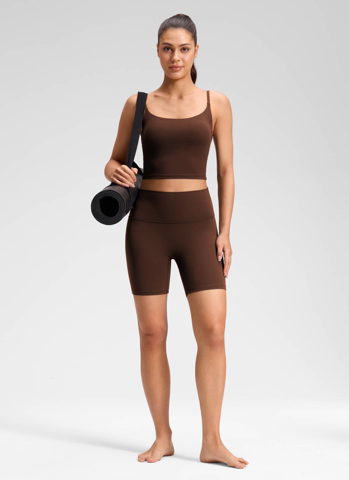 CRZ YOGA Women's Butterluxe Yoga High Rise No Front Seam Short 6