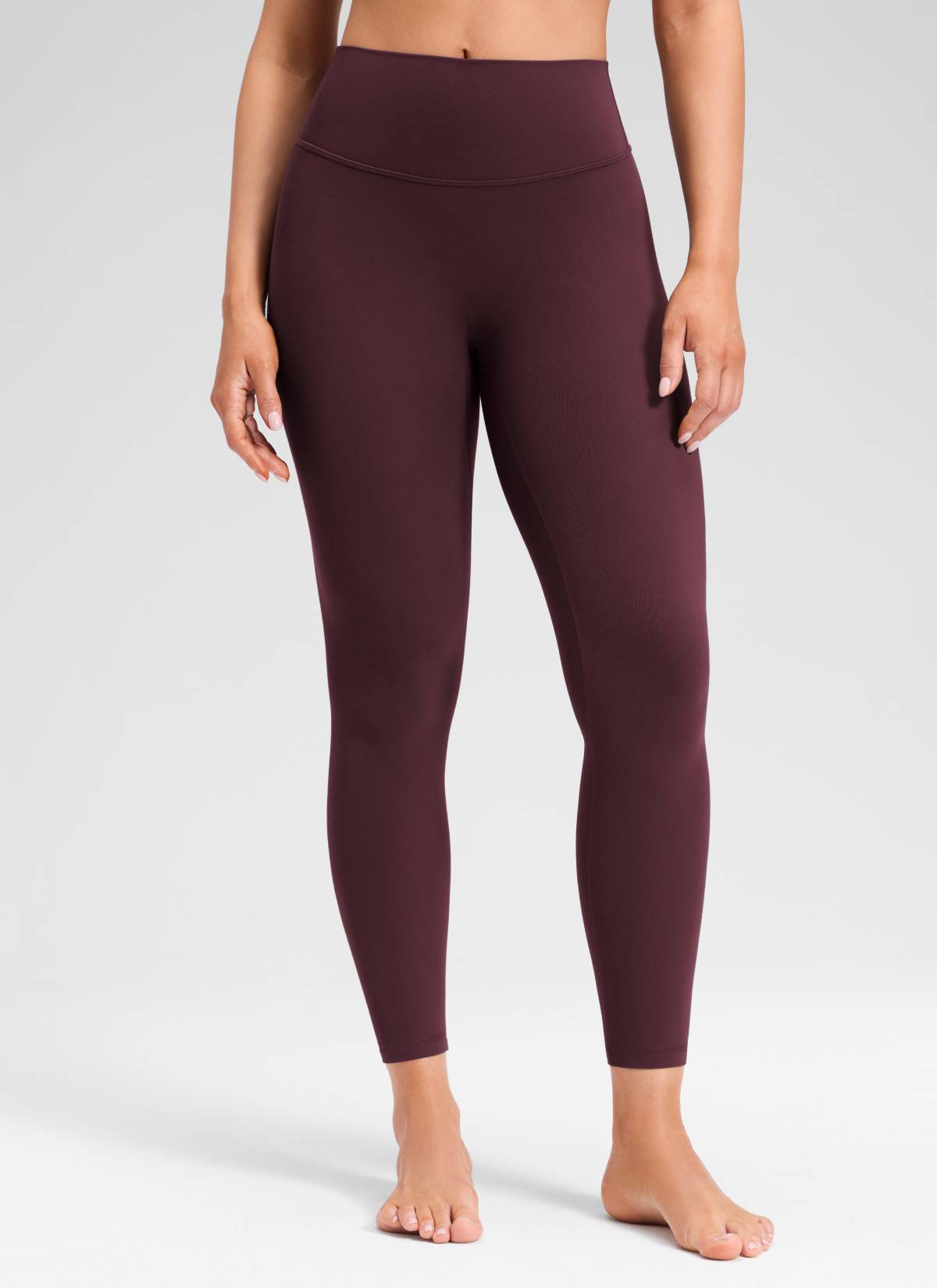 CRZ YOGA Softretch Secretsculpt™ Minor High Rise Front Seam Legging Ripe Plum @model_info:Mariana