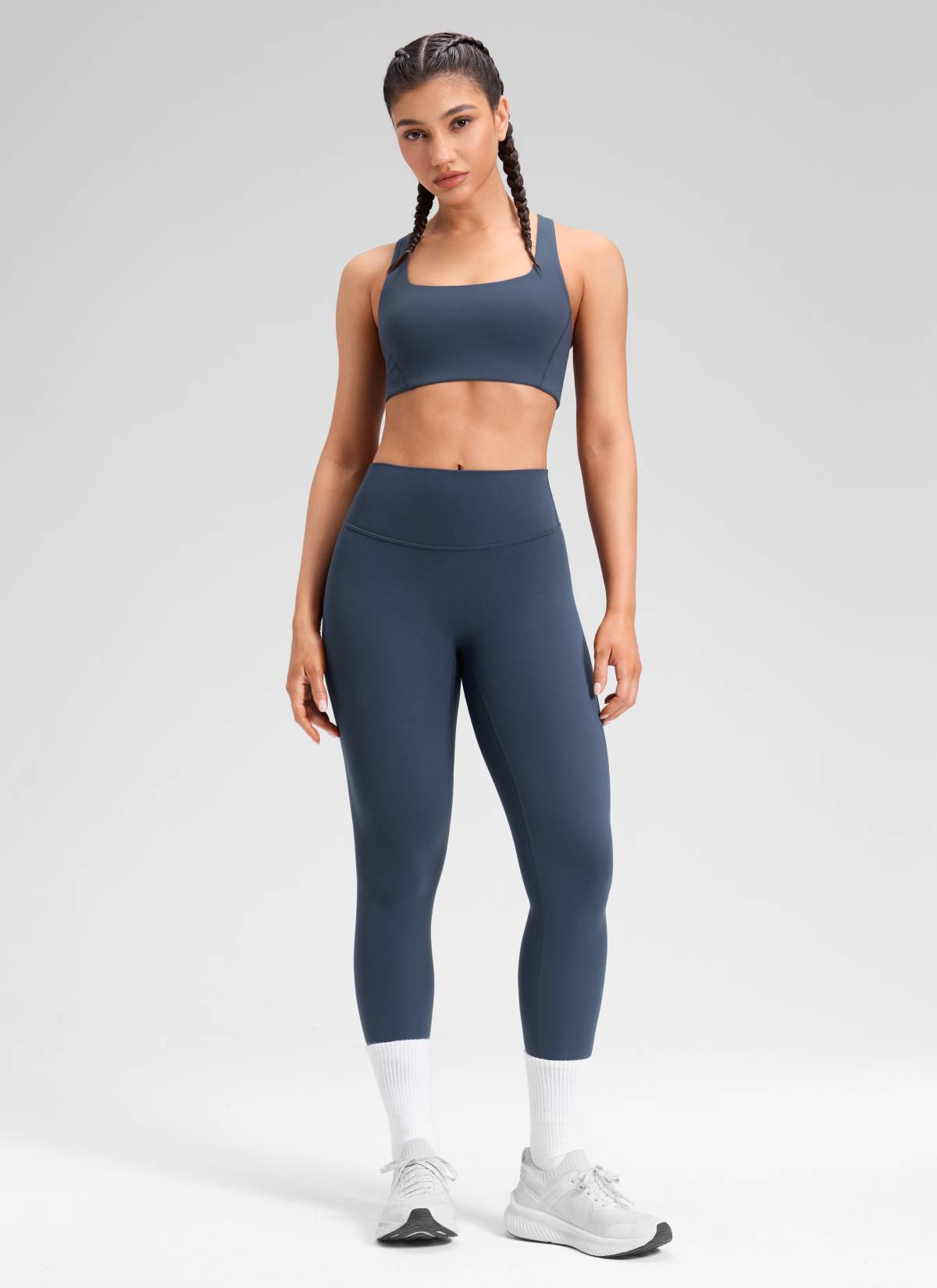 CRZ YOGA Softretch Secretsculpt™ Minor High Rise Front Seam Legging Stelindigo @model_info:Mariana