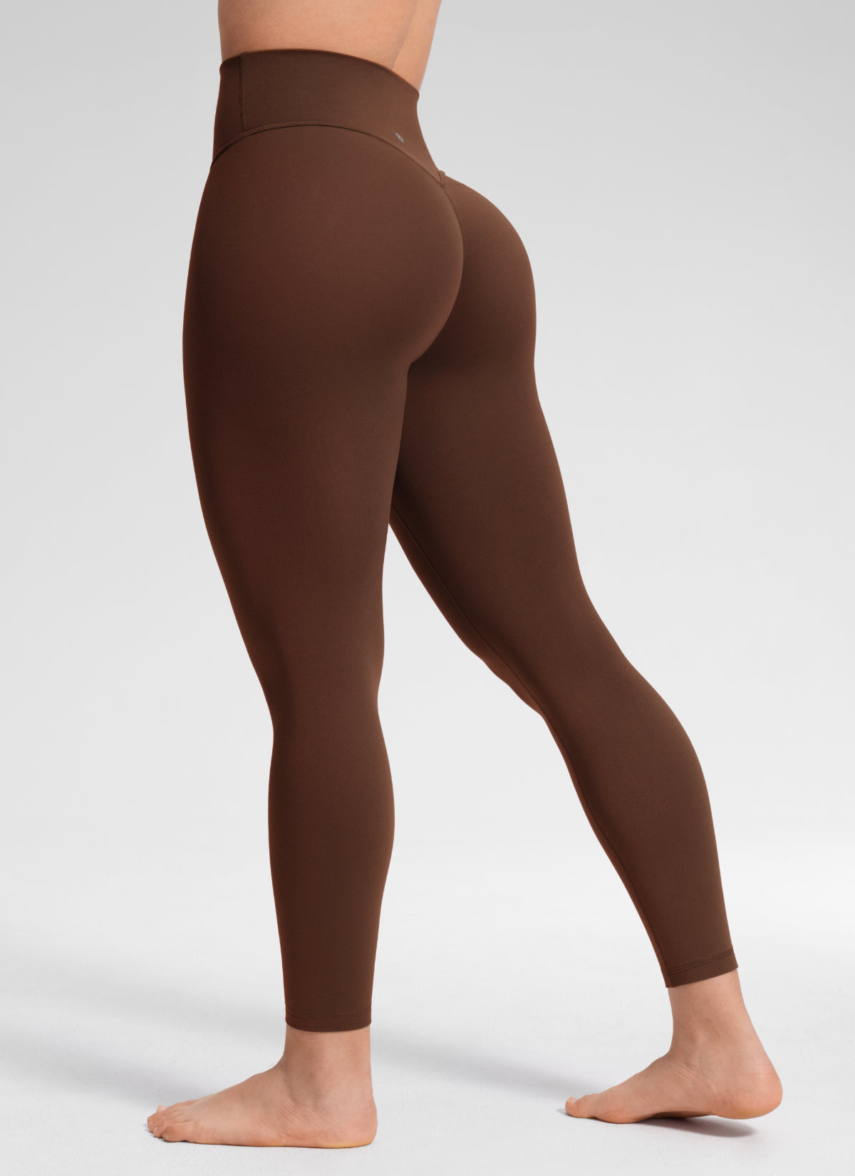 CRZ YOGA Softretch Secretsculpt™ Minor High Rise Front Seam Legging Lava Brown @model_info:Mavi