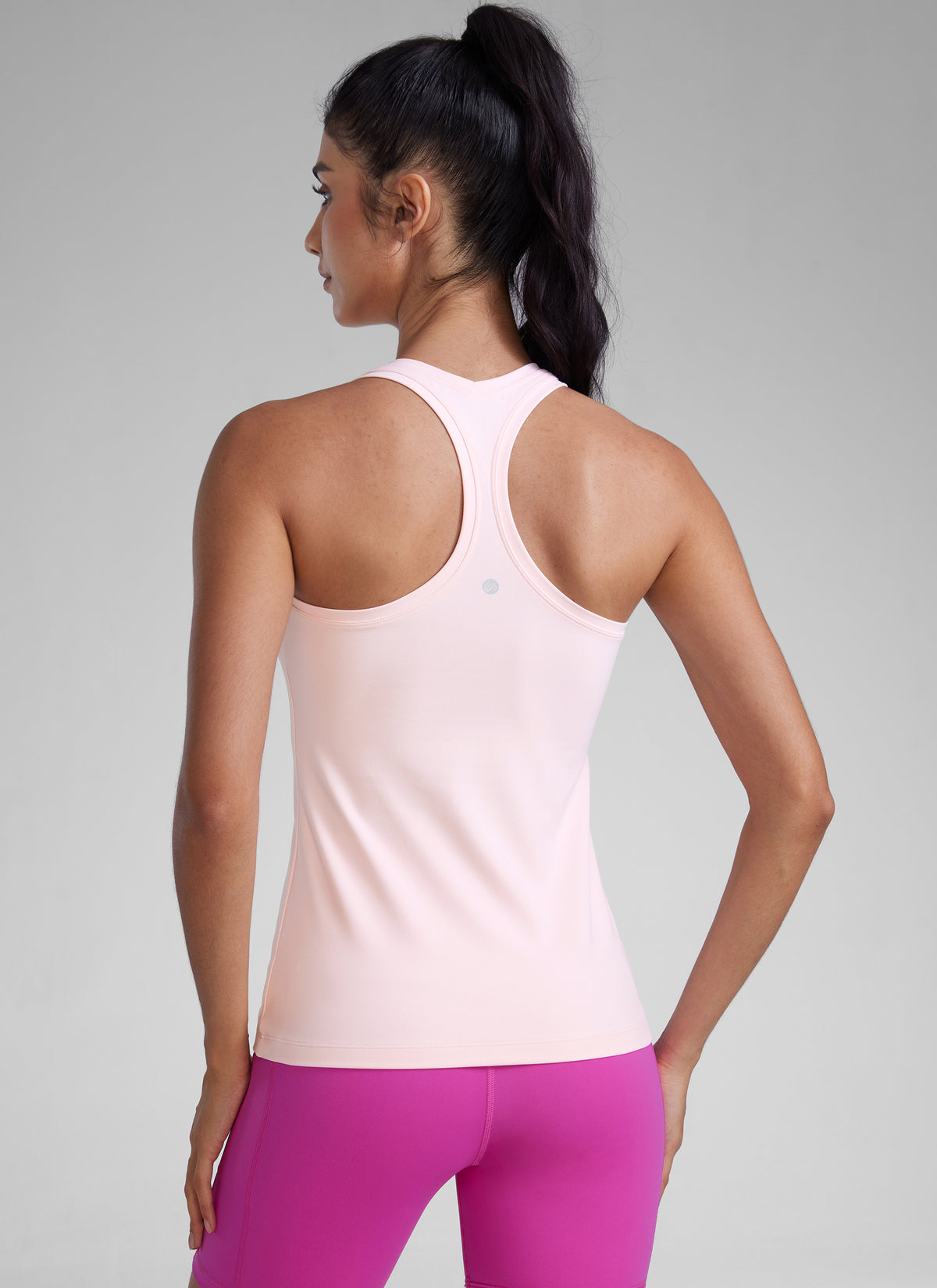 CRZ YOGA Women's Yoga Slim Fit Tops Butterluxe Tank Racerback Strawberry Pink