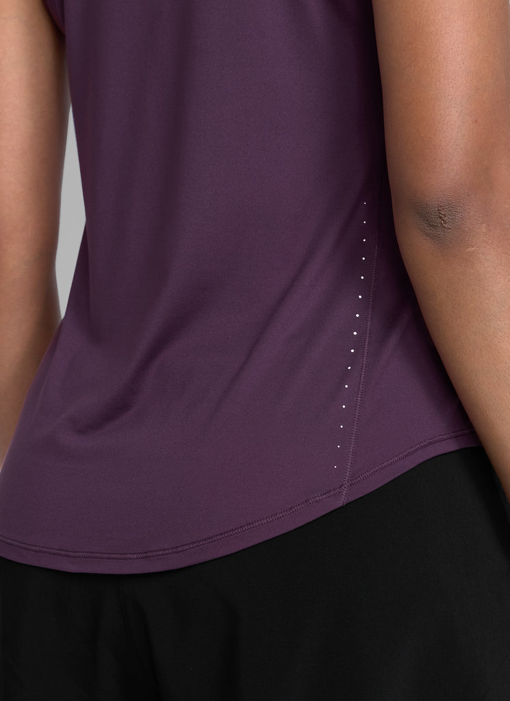 CRZ YOGA Women's Running Relaxed Fit Ultralight Tank Top Racerback Blue Linen