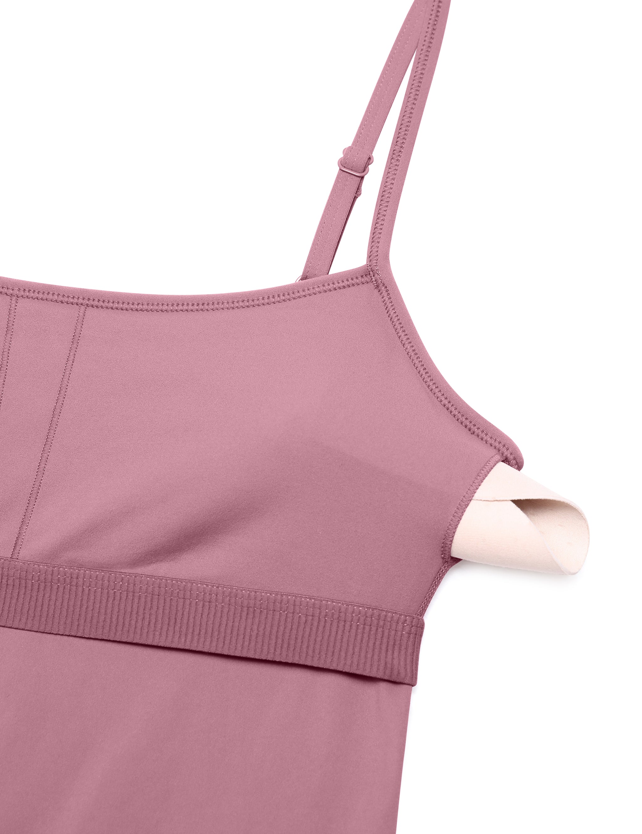 CRZ YOGA Women's Yoga Tight Fit Romper Shorts Bodysuit Jumpsuits Velvet Dust @model_info:X1