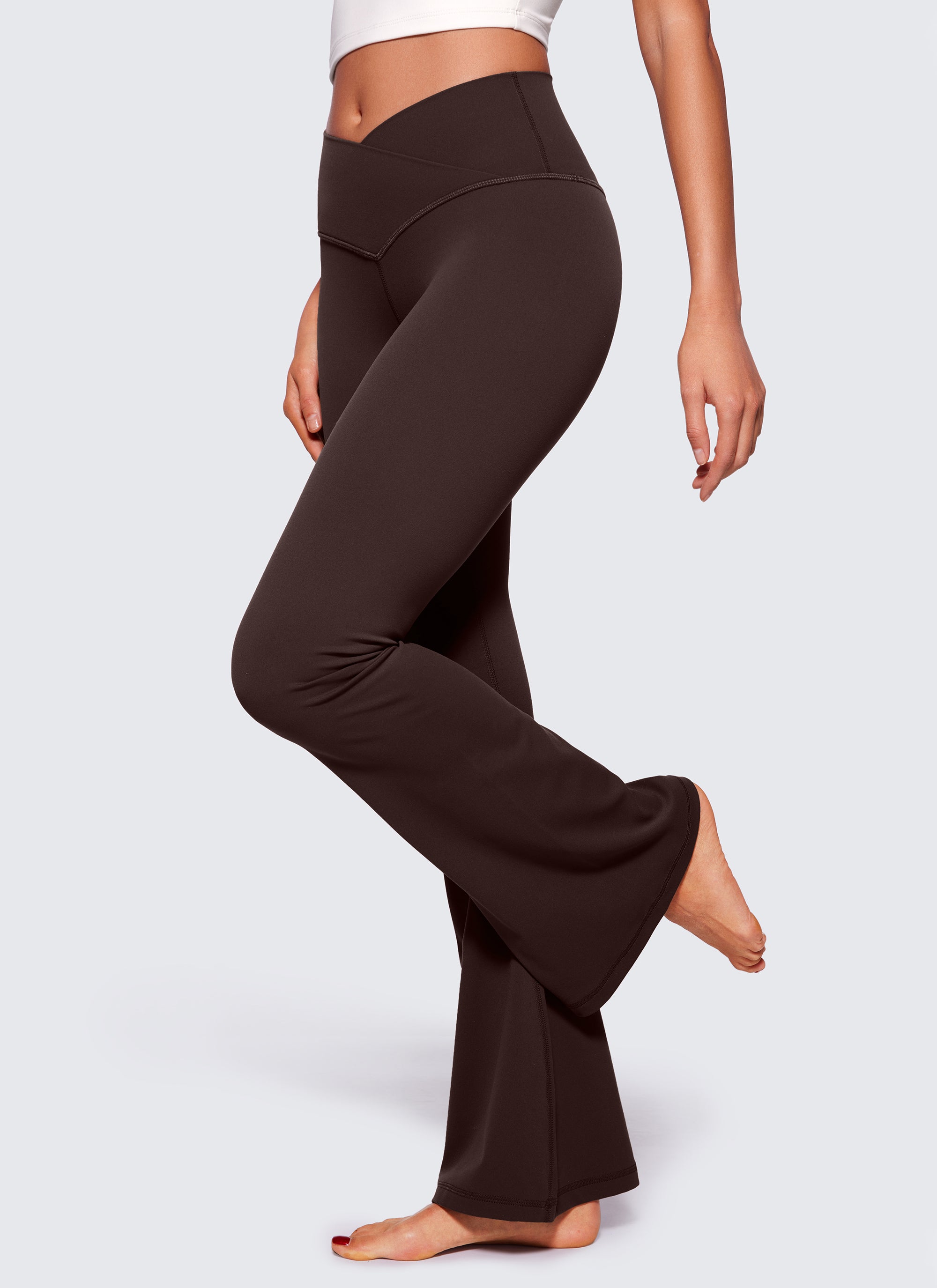 Leggings Yoga Donna CRZ YOGA - Vita Alta Gamba Larga In Tessuto Butterluxe Morbido - Foto 7