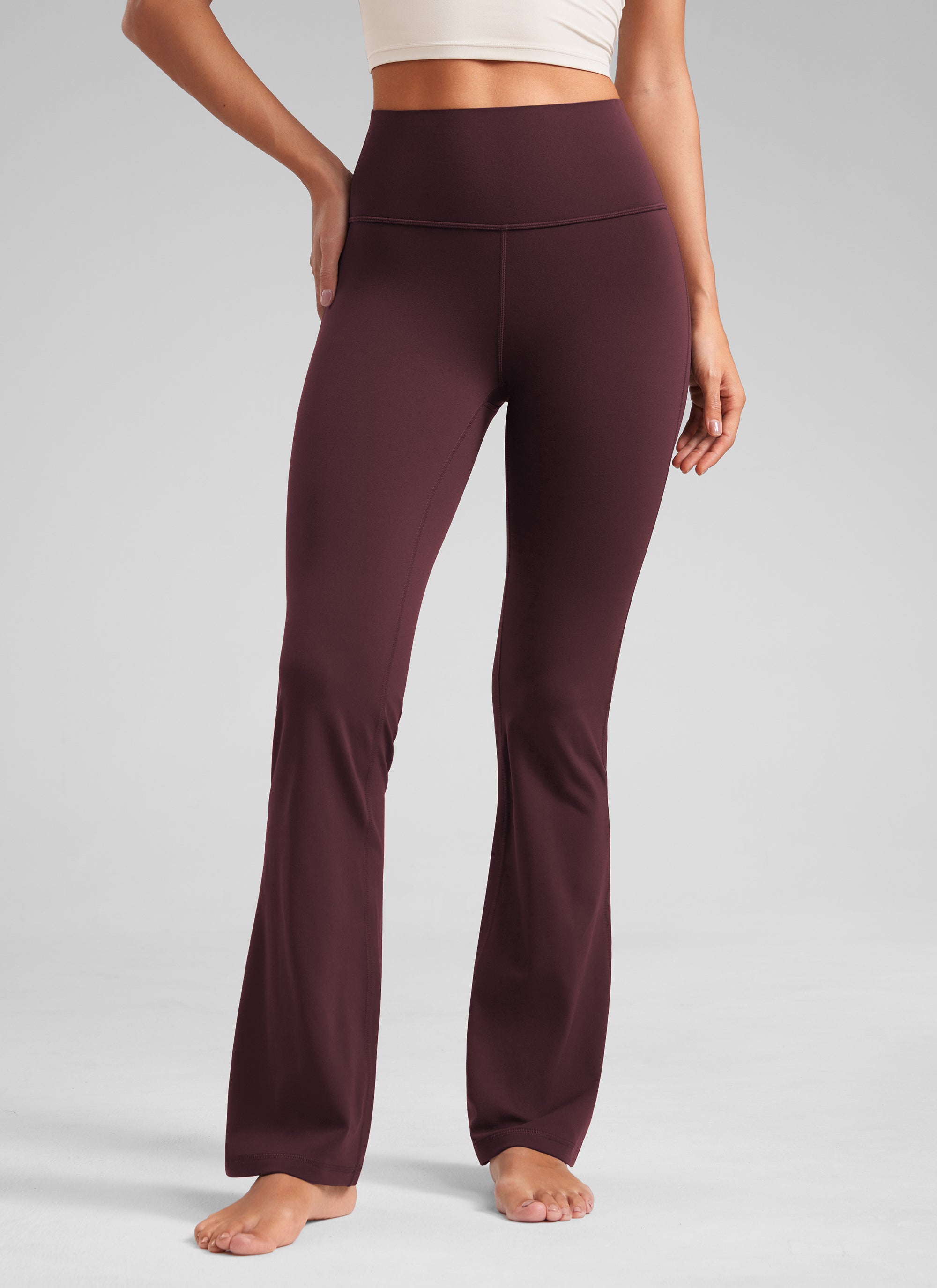 Butterluxe High Waist Flare Wide Leg Bootcut Pockets Leggings 33