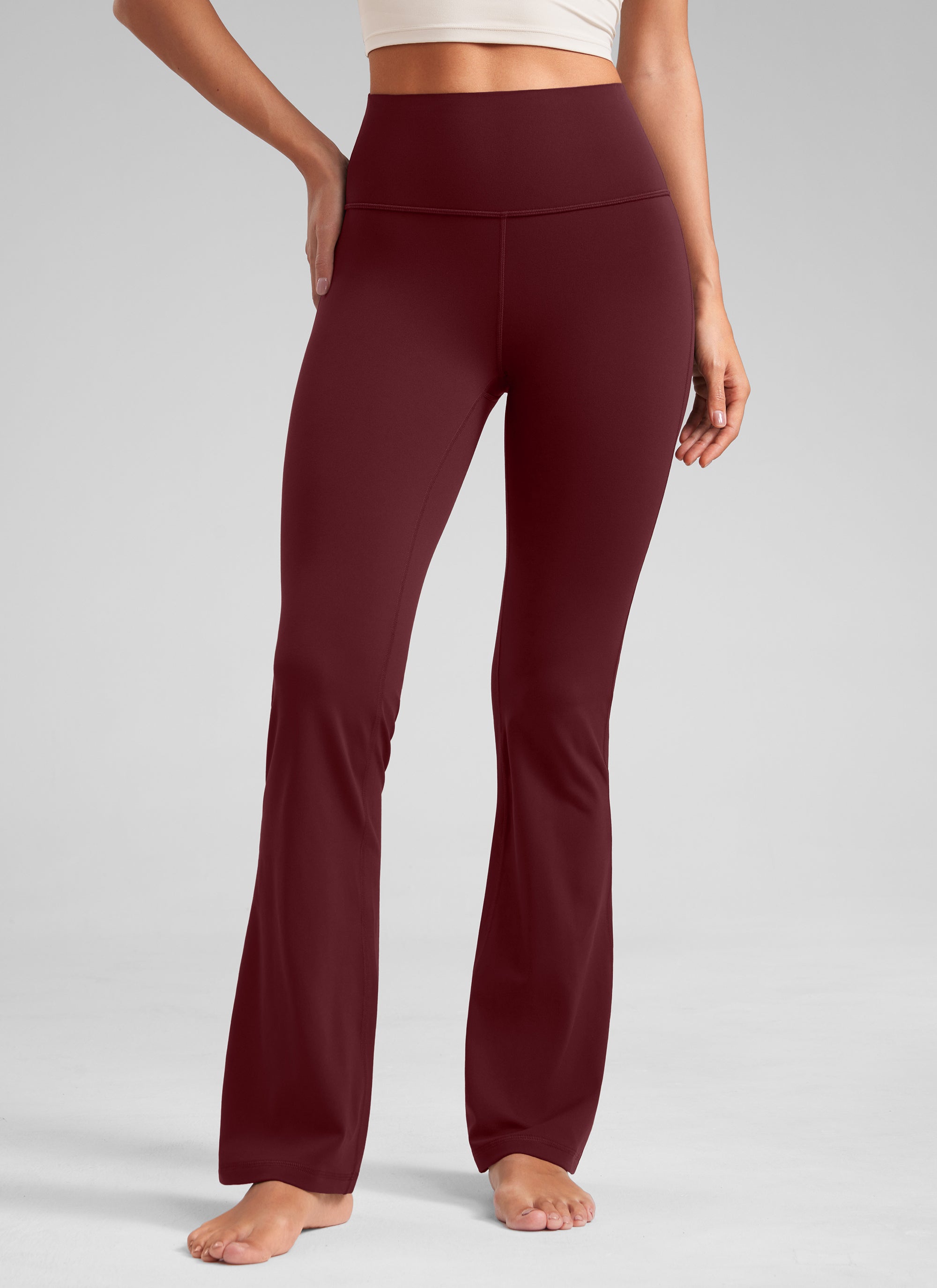 Butterluxe High Waist Flare Wide Leg Bootcut Pockets Leggings 31