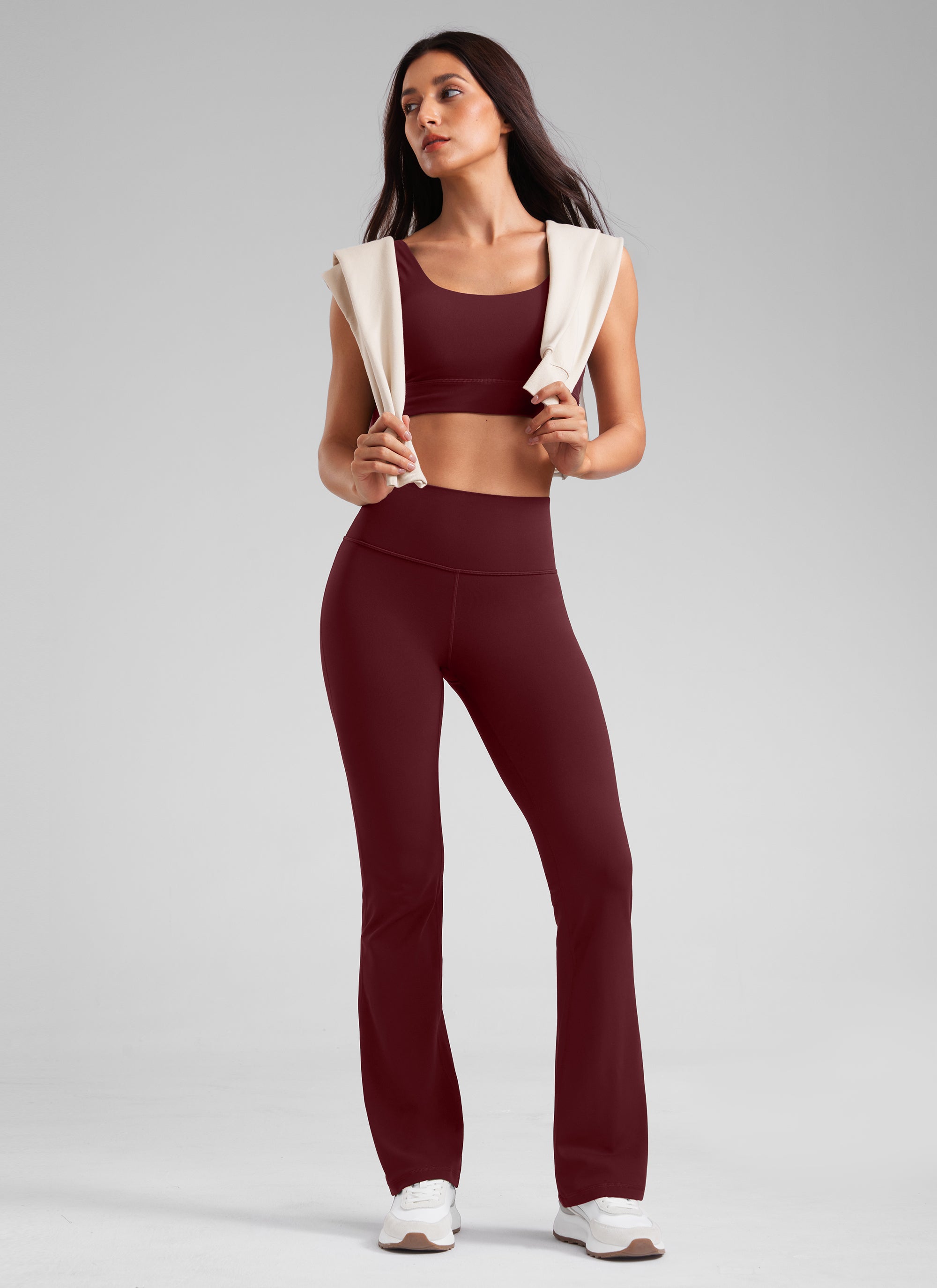Butterluxe High Waist Flare Wide Leg Bootcut Pockets Leggings 31