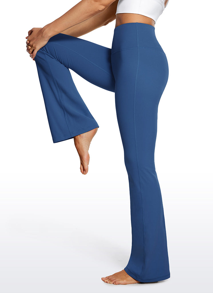CRZ YOGA Women's Butterluxe High Waist Flare Leg Bootcut Leggings 32" Mysterious Grey