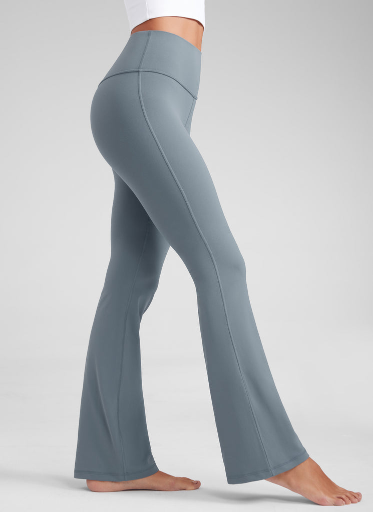 CRZ YOGA Women's Butterluxe High Waist Flare Leg Bootcut Leggings 32" Dark Forest Green