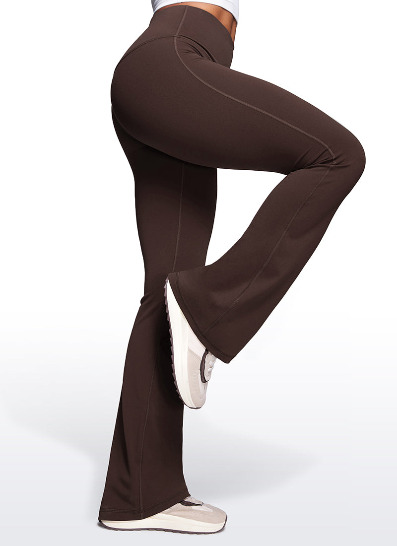 Butterluxe High Waist Flare Wide Leg Bootcut Pockets Leggings 33