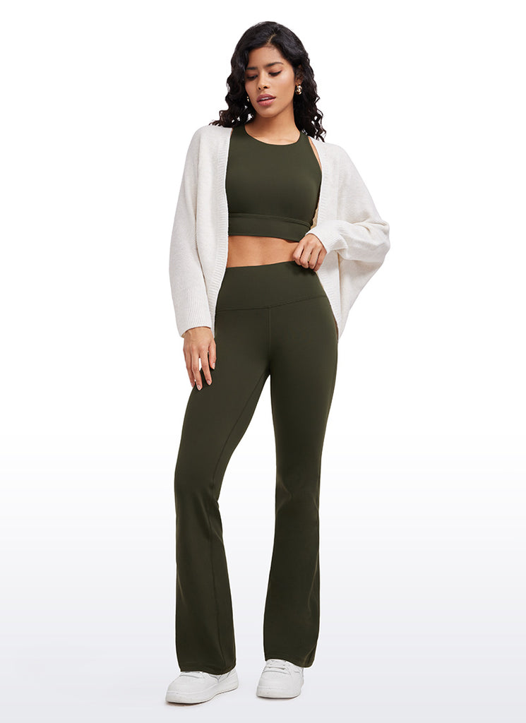 CRZ YOGA Women's Butterluxe High Waist Flare Leg Bootcut Leggings 32" True Navy