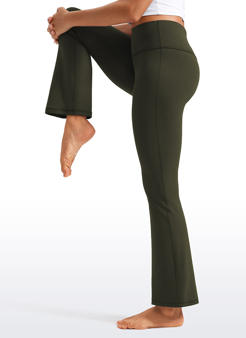 CRZ YOGA Women's Yoga High Waist Butterluxe Flare Pocket Leggings 29
