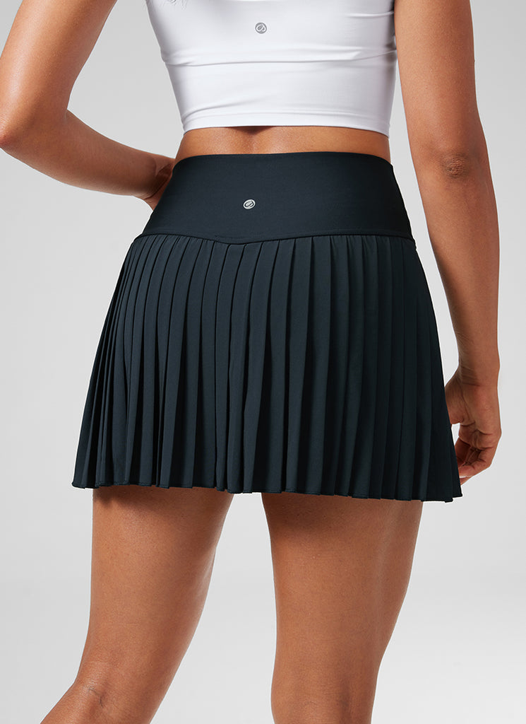 CRZ YOGA Women's Skort Tennis Feathery-Fit Soft High Rise Tennis Skirt 14'' True Navy