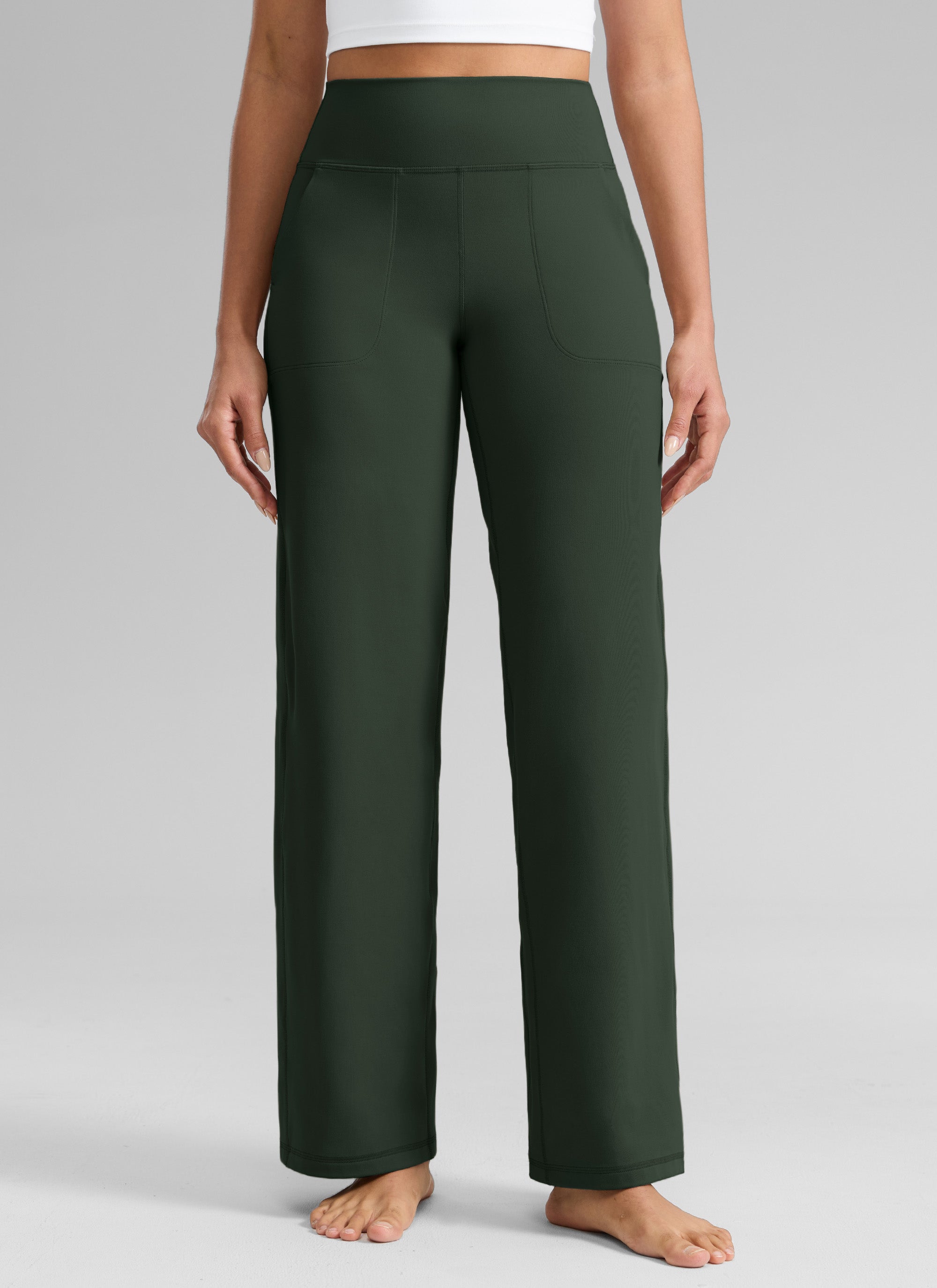 CRZ YOGA Women's Butterlift High Waisted Wide Leg Pants with