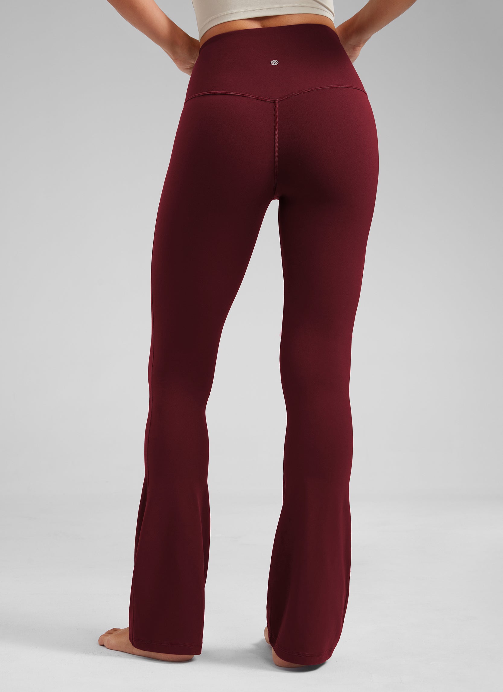 CRZ YOGA Women  Butterluxe High Waist Pockets Mini Flared Leggings 32