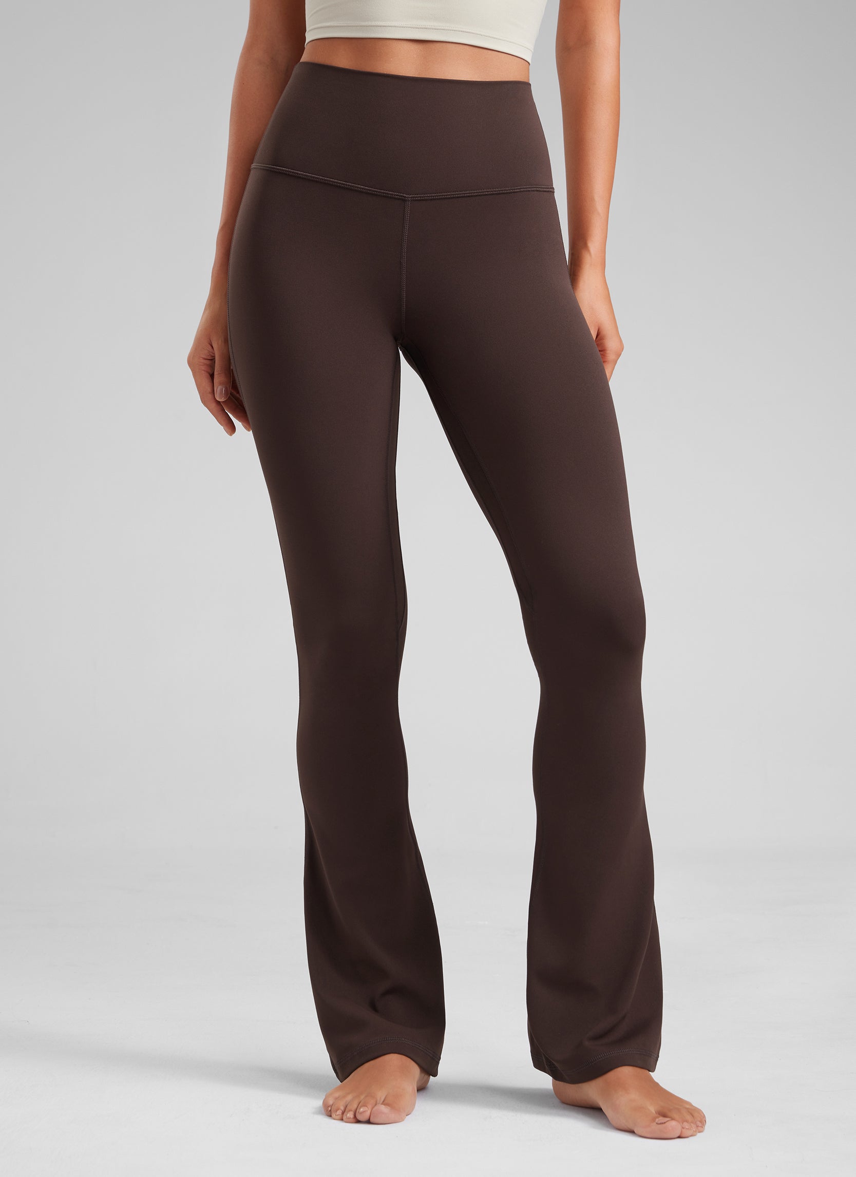 CRZ YOGA Women  Butterluxe High Waist Pockets Mini Flared Leggings 32