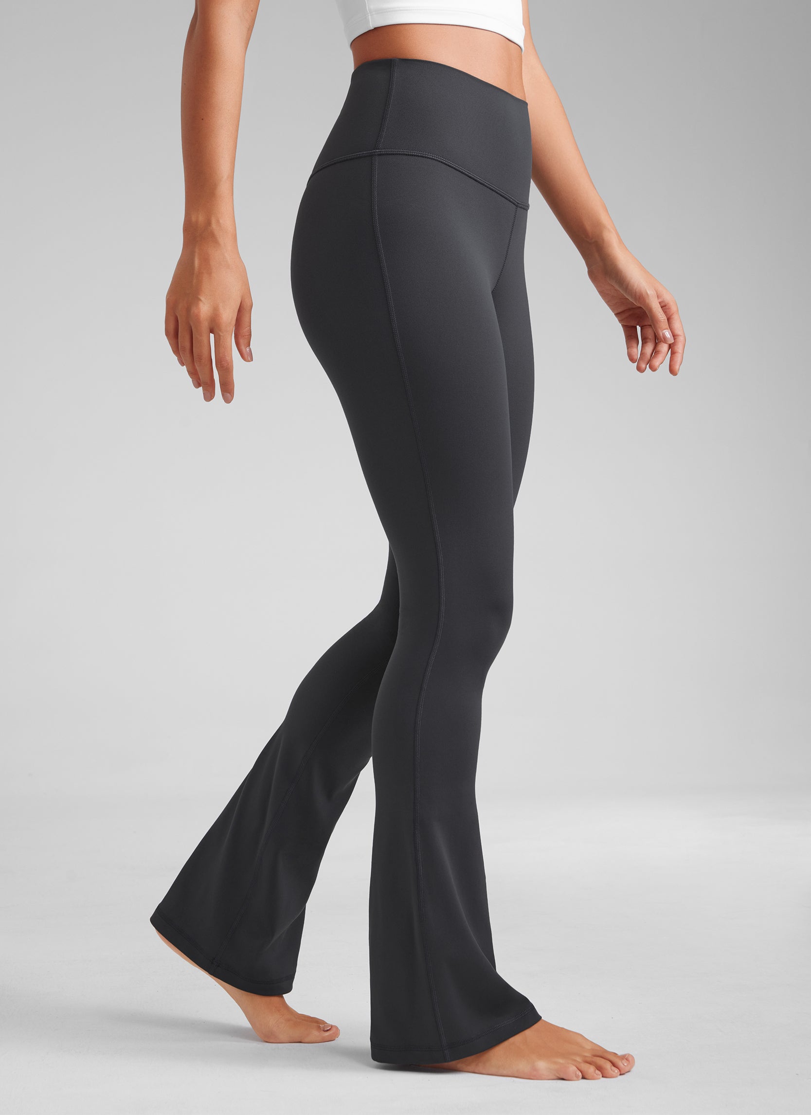CRZ YOGA Women  Butterluxe High Waist Pockets Mini Flared Leggings 32