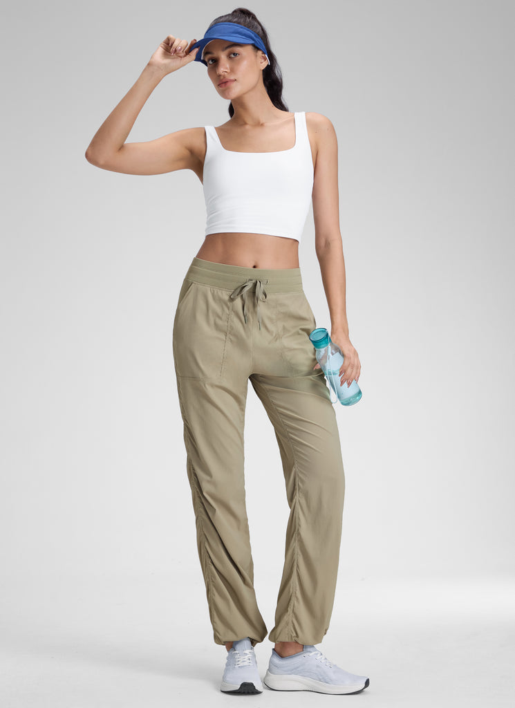 CRZ YOGA Lightweight Workout Pants for Women Straight Leg 30" Khali Barley