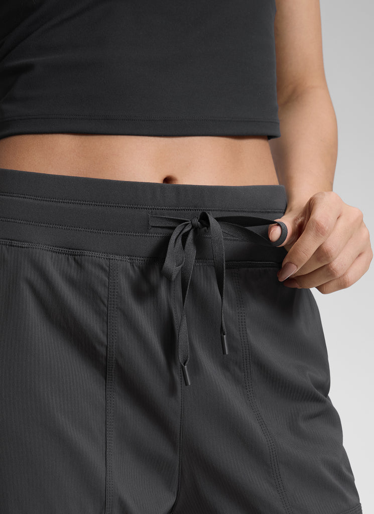 CRZ YOGA Lightweight Workout Pants for Women Straight Leg 30" Ink Gray