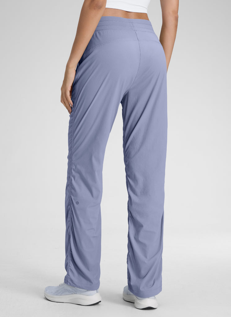 CRZ YOGA Lightweight Workout Pants for Women Straight Leg 30" Adobe Blue