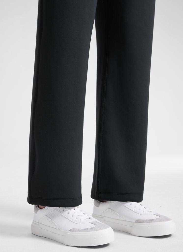 CRZ YOGA  Women's Casual SoftAura Modal High Rise Pocket Sweatpant 29" Black