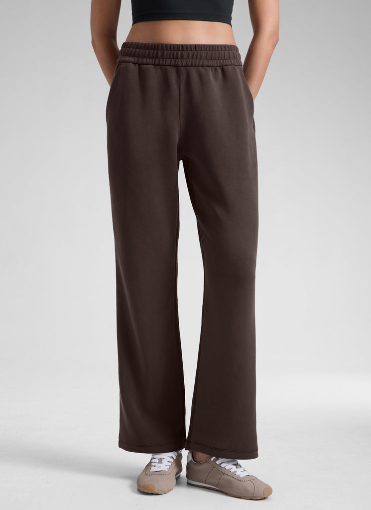 CRZ YOGA  Women's Casual SoftAura Modal High Rise Pocket Sweatpant 29" Milky White