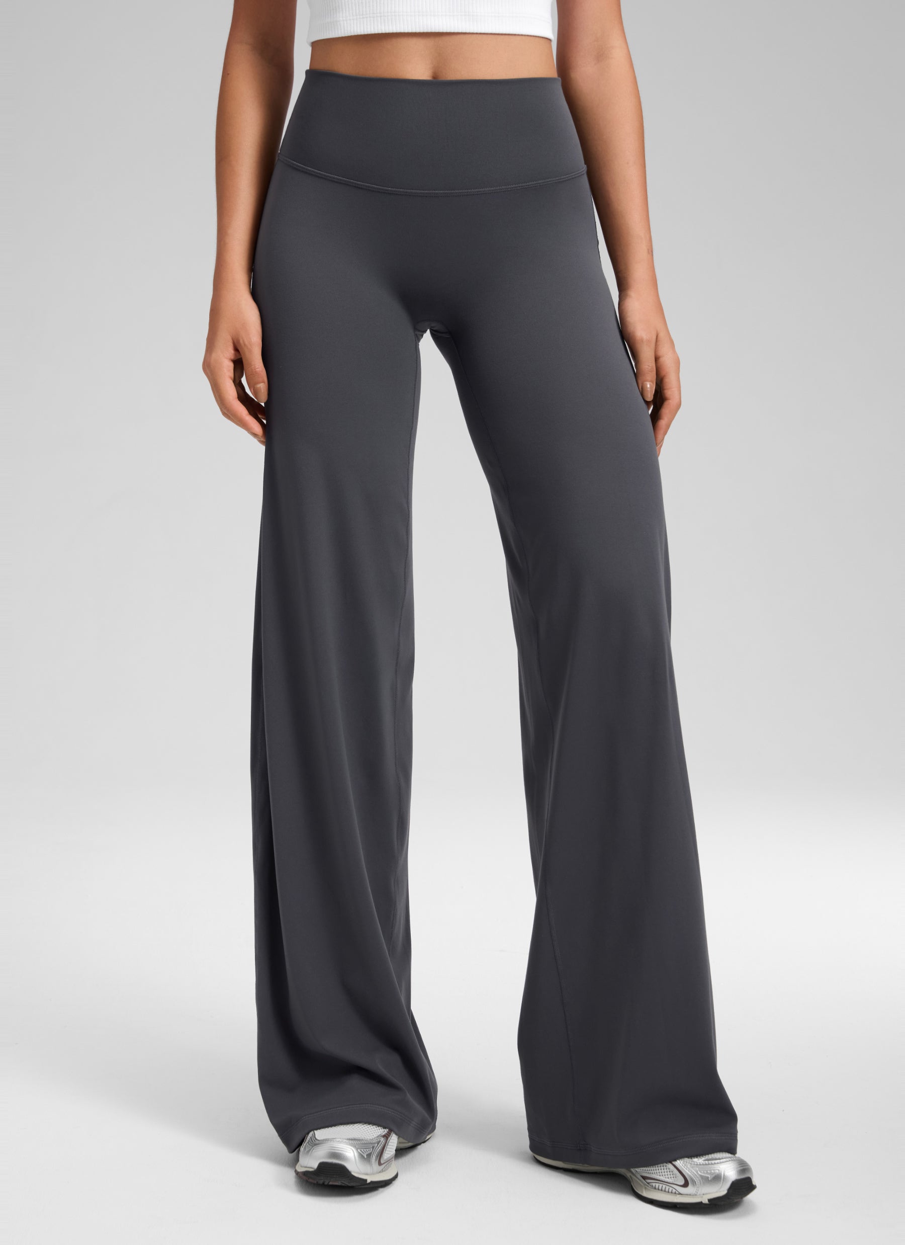 CRZ YOGA Women's Softretch Workout No Front Seam Wide Leg Pant 32