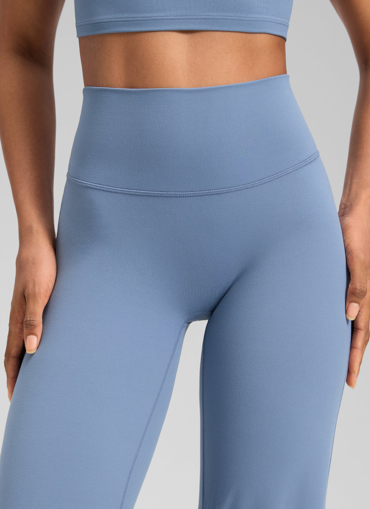 CRZ YOGA Women's Softretch Workout No Front Seam Wide Leg Pant 28