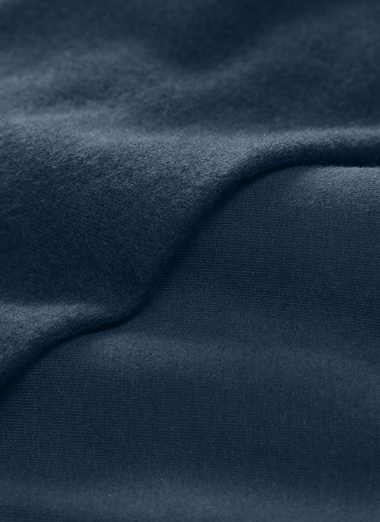 CRZ YOGA Fleece Sweatpants Women Cotton Pockets High Waisted Joggers Ink Blue