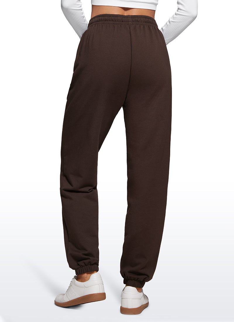 Cotton Fleece Sweatpants Pockets Joggers 28