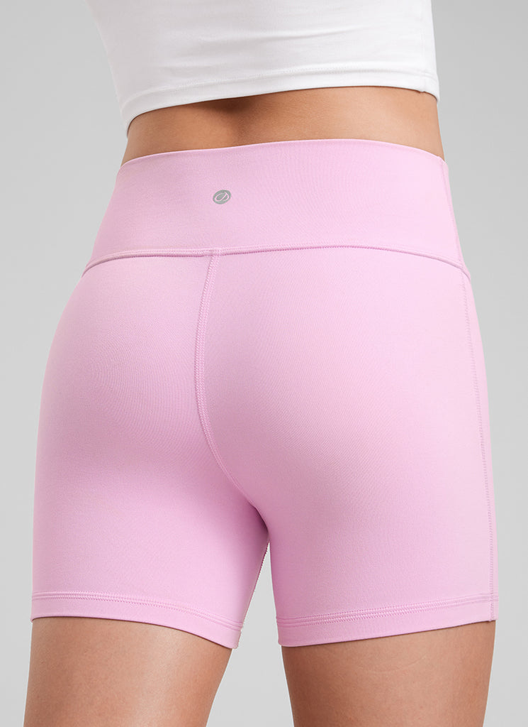 CRZ YOGA Girl's Active Sports Yoga Lounge Butterluxe Yoga Shorts 3'' Sparkle Blue