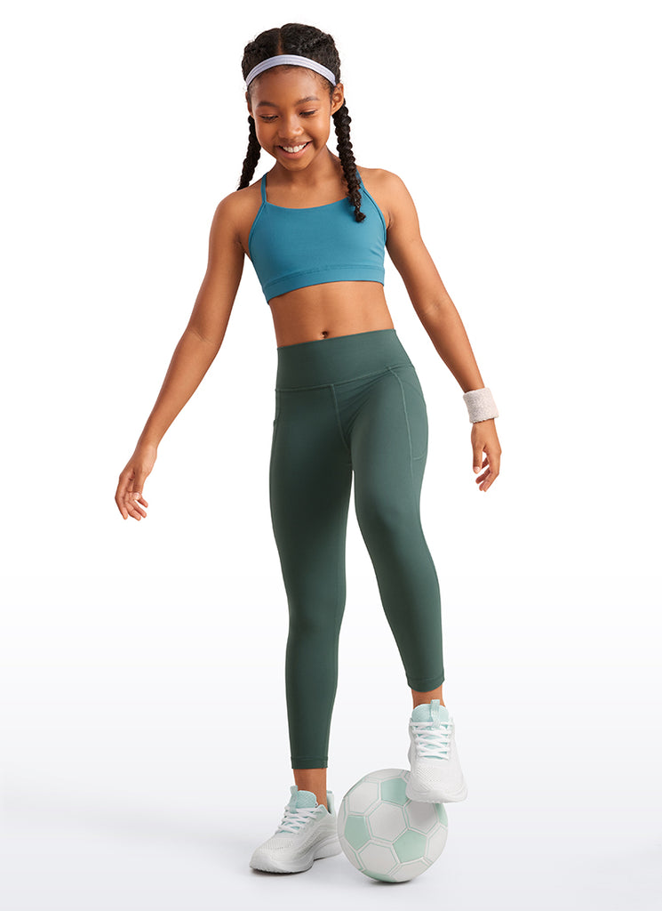 CRZ YOGA Girl's Active Sports Yoga Lounge Butterluxe Yoga Leggings Dark Forest Green