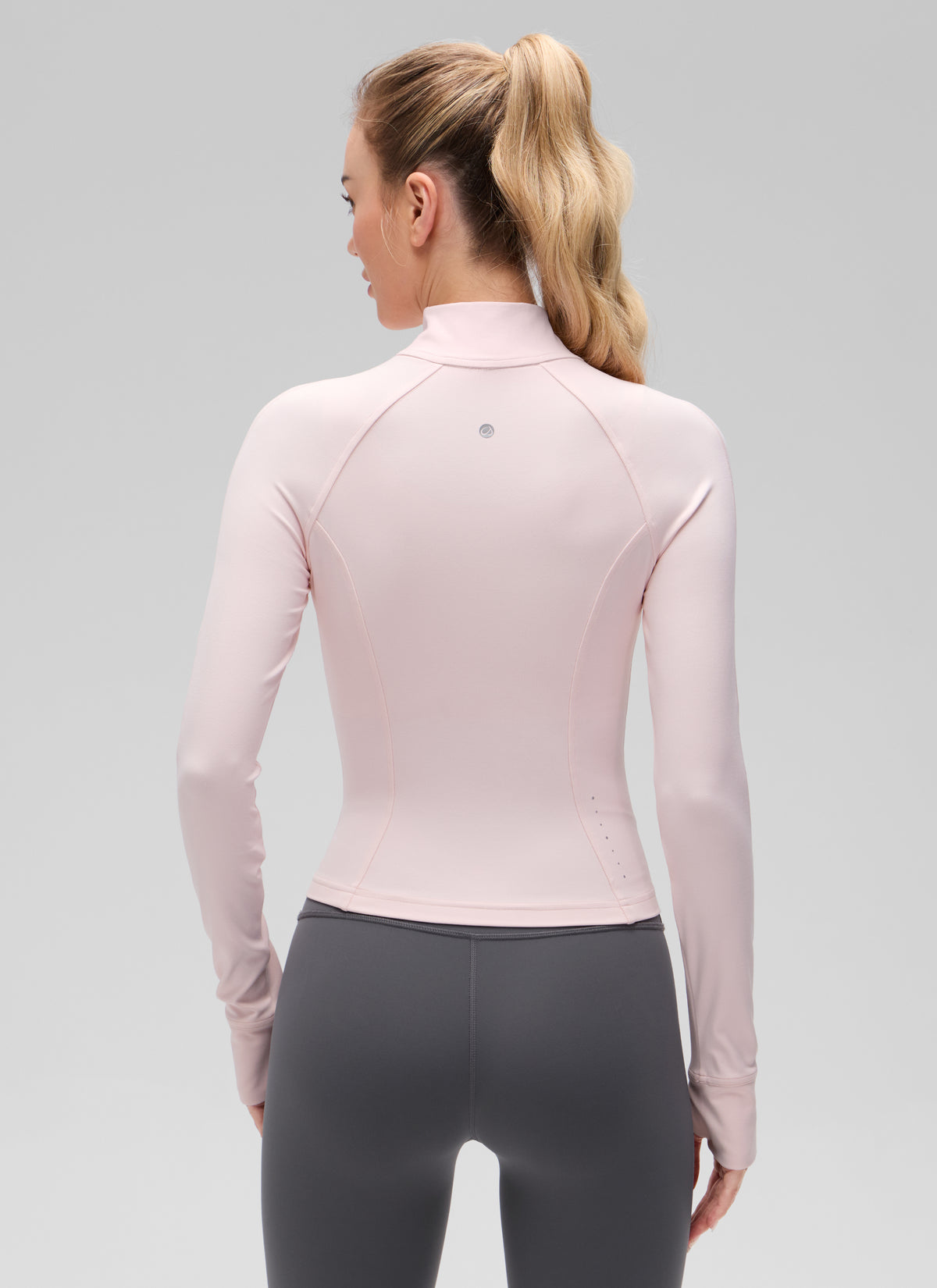 CRZ YOGA Women's Butterluxe Cropped Pocket Outerwear Full Zip Jackets Strawberry Pink