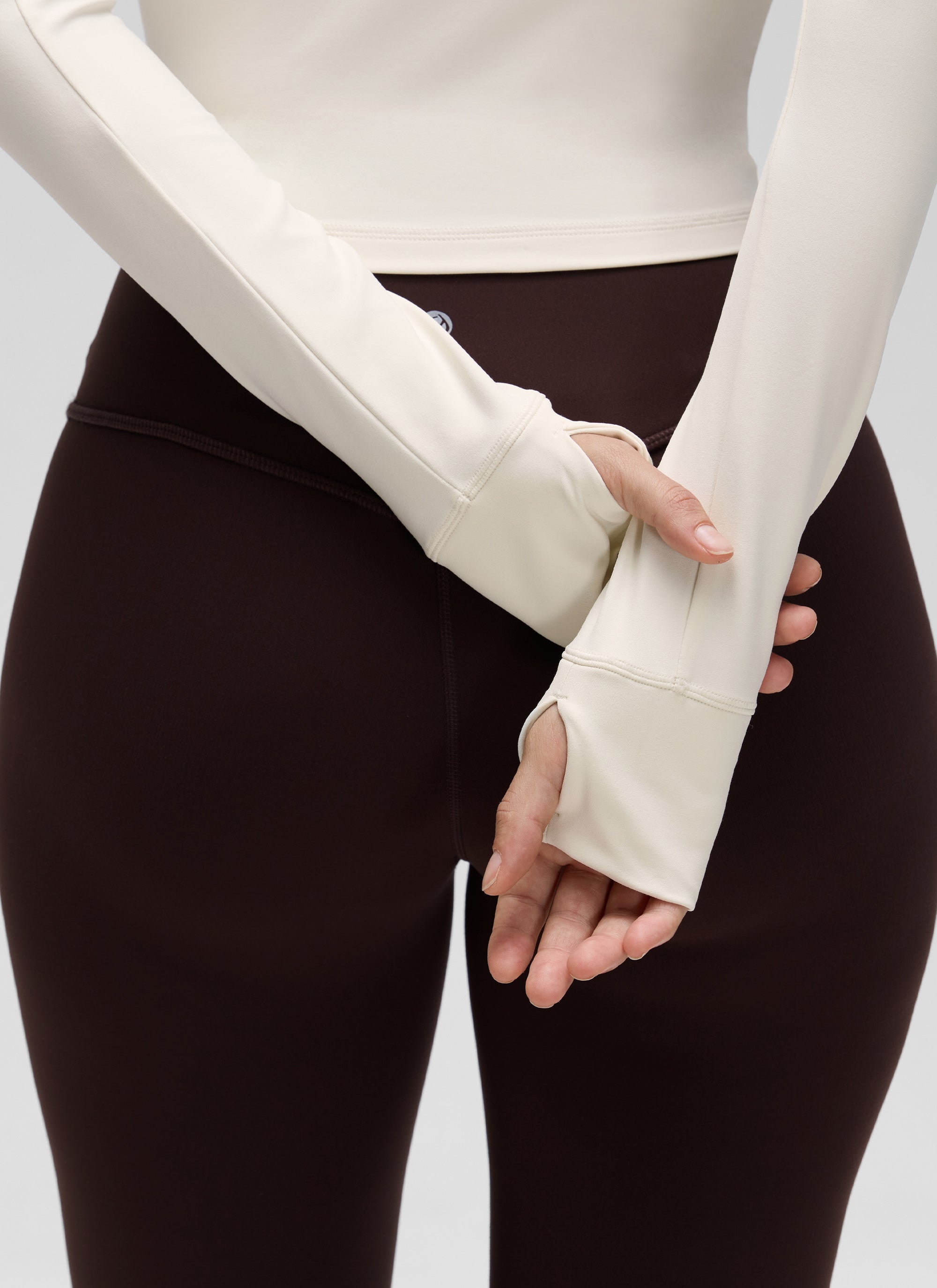 CRZ YOGA Women's Butterluxe Cropped Outerwear Full Zip Jackets Black