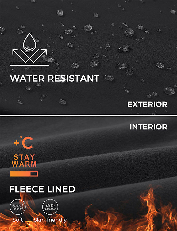 CRZ YOGA Womens Fleece Lined Flare Leggings 31" Black