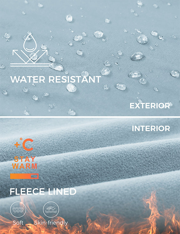 CRZ YOGA Womens Fleece Lined Flare Leggings 31" Cambric Blue