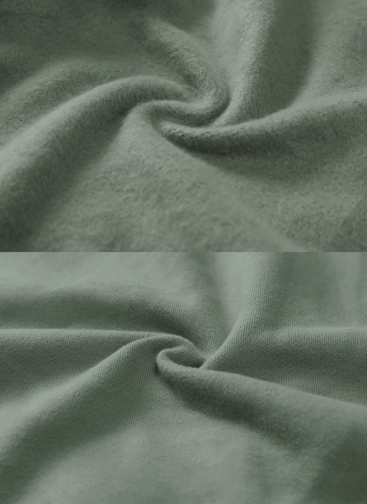 CRZ YOGA Womens Cotton Fleece Lined Straight Leg Lounge Sweatpants30'' Grey Sage