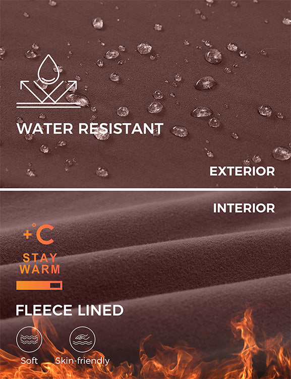 CRZ YOGA Womens Fleece Lined Flare Leggings 31" Taupe