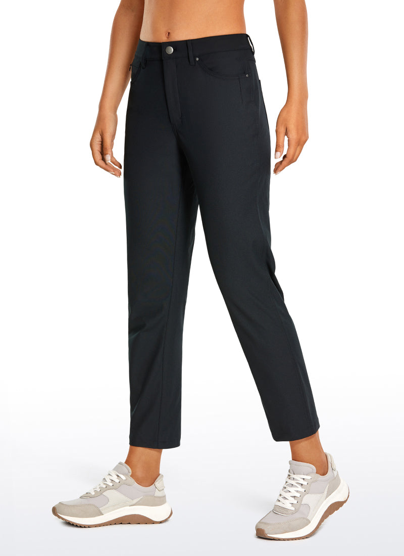 CRZ YOGA Women's High Rise 5-Pocket Golf Pants with Pockets 27